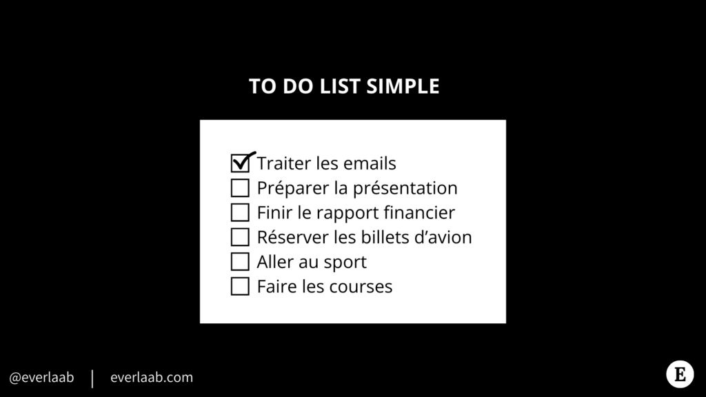 Exemple de to-do list simple