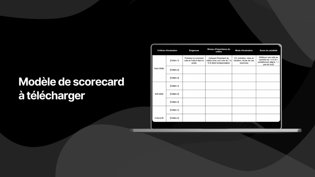 modèle scorecard